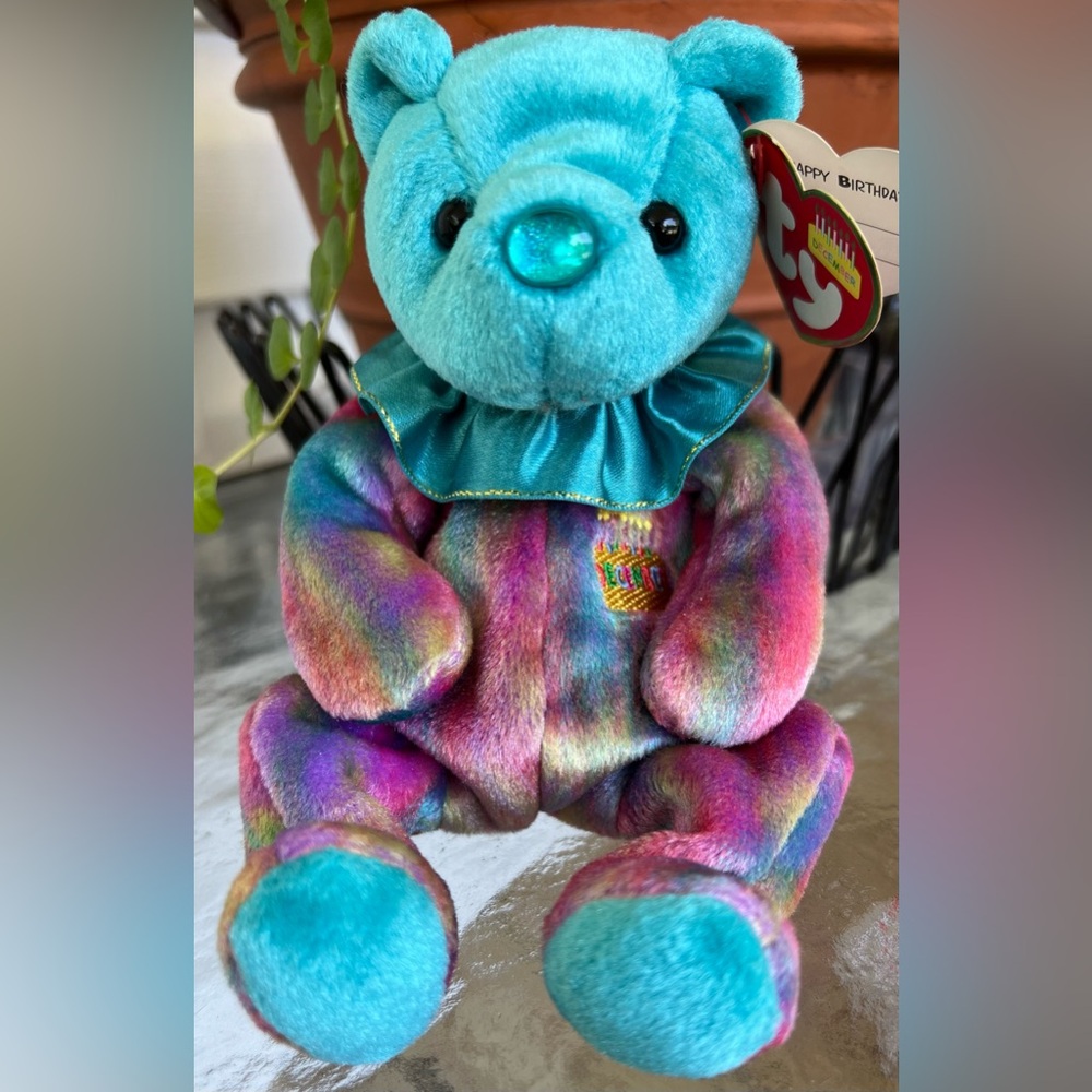 TY Beanie Baby December The Birthday Beanies Collection Turquoise 2001 w/Tag